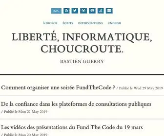 BZG.fr(Bastien Guerry) Screenshot