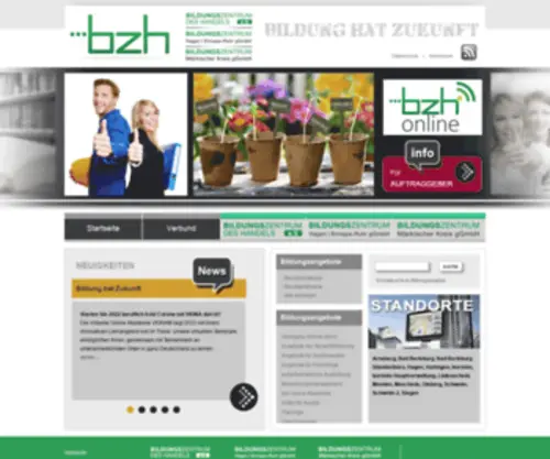 BZH-Bildung.de(Bildungszentrum des Handels bzh) Screenshot