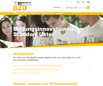 Bzu.ch(Bildungszentrum Uster) Screenshot