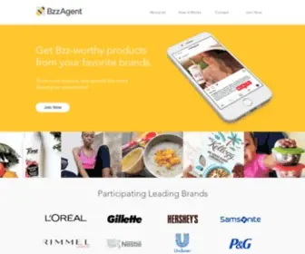 Bzzagent.com(Sample Products from Your Favorite Brands) Screenshot