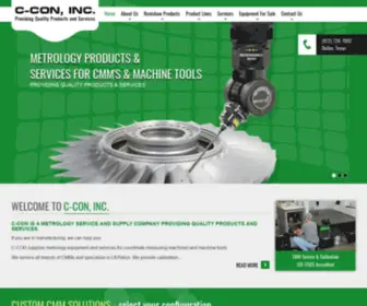 C-Coninc.com(Metrology Equipment and Services for CMM Machines) Screenshot