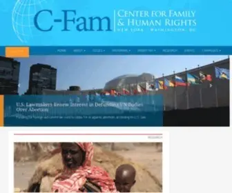 C-Fam.org(C-Fam is a non) Screenshot