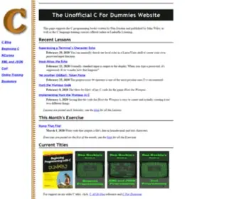 C-For-Dummies.com(The Unofficial C for Dummies Web Page) Screenshot