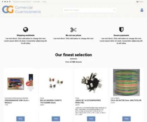 C-Guarnicioneria.com(Comercial de Guarnicionería) Screenshot