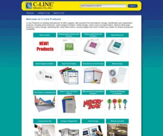 C-Lineproducts.net(Sheet Protectors) Screenshot