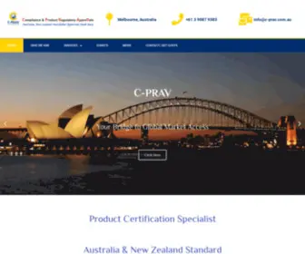 C-Prav.com.au(C-PRAV Certifications News & Updates Choose your location below) Screenshot