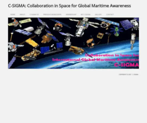 C-Sigma.org(Collaboration in Space for Global Maritime Awareness) Screenshot