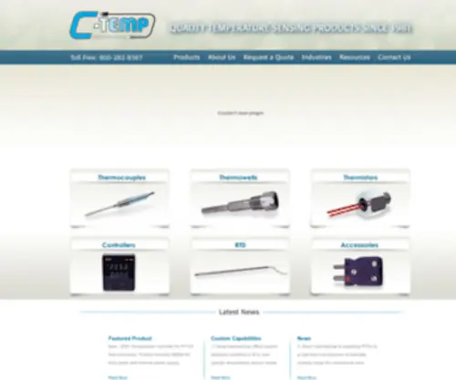 C-Temp.com(Thermocouple, RTDs, Thermowell) Screenshot