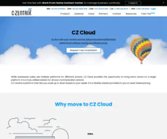 C-Zentrixcloud.com(Cloud Based Contact Center) Screenshot