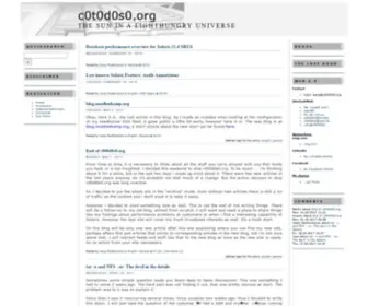 C0T0D0S0.org(A blog about Life) Screenshot