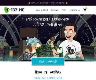 C137ME.com(Rick and Morty Portraits) Screenshot