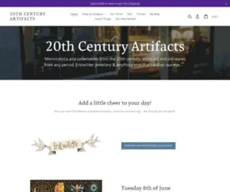 C20Artifacts.com(20th Century Artifacts) Screenshot