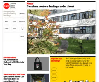 C20Society.org.uk(Campaigning for outstanding buildings) Screenshot