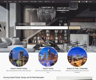 C21Oneblue.com(Central Florida and Tampa Real Estate) Screenshot