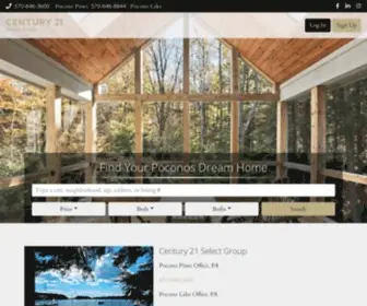 C21Poconoselectgroup.com(Pocono Real Estate) Screenshot