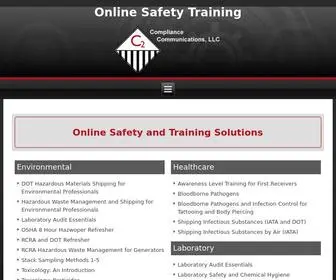C2Communications.com(Online compliance training for DOT RCRA IATA ICAO OSHA MSHA & EPA Regulations) Screenshot