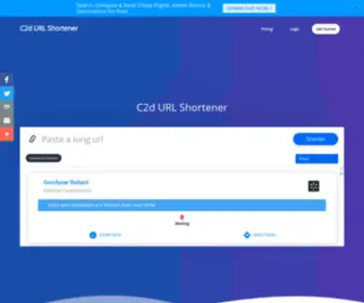 C2D.in(C2d URL Shortener) Screenshot