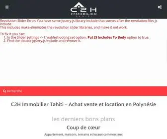 C2H-Immo-Tahiti.com(Accueil) Screenshot