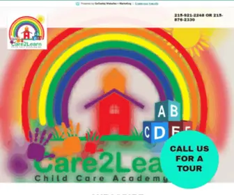 C2Lcca.com(Care2Learn Child Care Academy) Screenshot