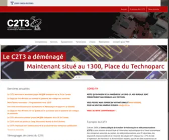 C2T3.qc.ca(Centre collégial de transfert de technologie en télécommunications) Screenshot