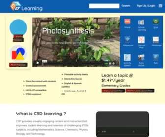 C3Dlearning.com(Best Interactive Learning Games and Programs for Students &amp; Teachers) Screenshot