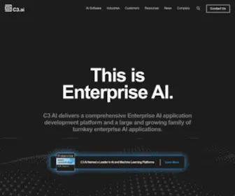 C3Energy.com(Enterprise AI) Screenshot