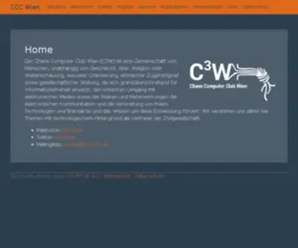 C3W.at(Website des Chaos Computer Club Wien (C3W)) Screenshot