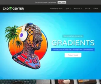 C4Dcenter.com(Cinema4D Assets & Resource Center) Screenshot