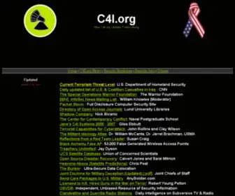 C4I.org(Computer Security and Intelligence) Screenshot