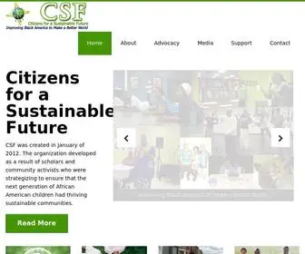 C4SF.org(Citizens for a Sustainable Future) Screenshot