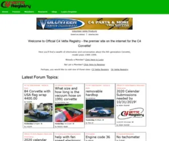C4Vetteregistry.com(The premier site on the internet for the C4 Corvette) Screenshot