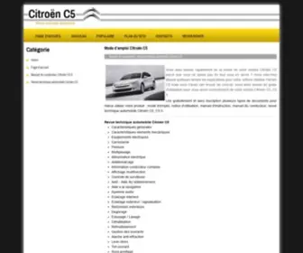 C5Manuel.com(Citroën C5) Screenshot