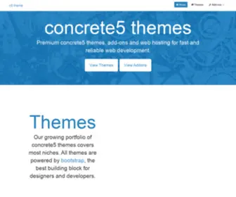 C5Theme.com(Bootstrap theme for Concrete5 themes templates C5 theme template Professional designs) Screenshot