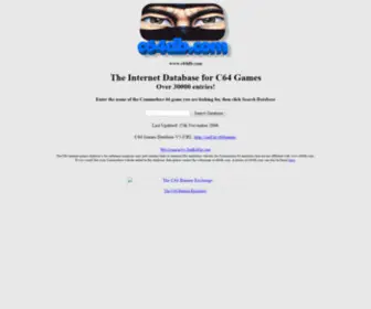 C64DB.com(The C64 Internet Games Database) Screenshot