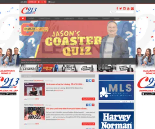 C913.com.au(C91.3FM Macarthur's Radio Station) Screenshot