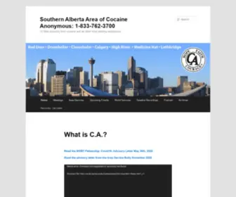 CA-AB.org(Cocaine Anonymous Southern Alberta) Screenshot