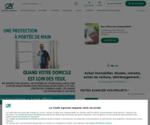 CA-Centrefrance.fr(Découvrez les offres et services du Crédit Agricole) Screenshot
