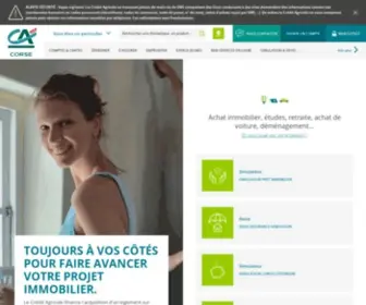 CA-Corse.fr(Découvrez les offres et services du Crédit Agricole) Screenshot