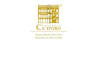 CA-Doro.com(Galleria Ca' D'oro) Screenshot