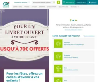 CA-Lorraine.fr(Découvrez les offres et services du Crédit Agricole) Screenshot