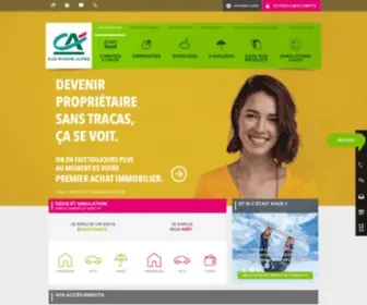 CA-Sudrhonealpes.fr(Banque & Assurances) Screenshot