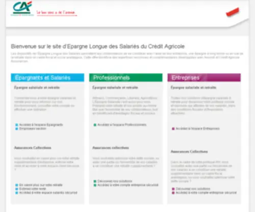 CA-Titres-ELS.fr(Epargne salariale) Screenshot