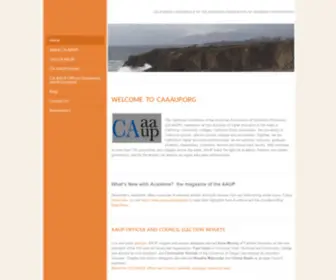 Caaaup.org(California Conference of the American Association of University Professors) Screenshot