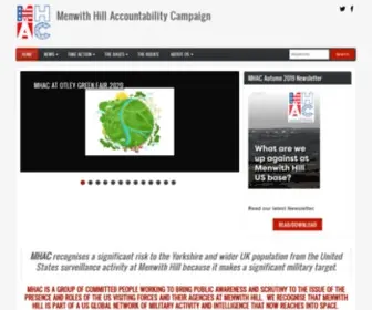 Caab.org.uk(Menwith Hill Accountability Campaign) Screenshot