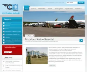 Caa.co.ug(Civil Aviation Authority) Screenshot