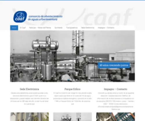 Caaf.es(Consorcio de Abastecimiento de Agua a Fuerteventura) Screenshot