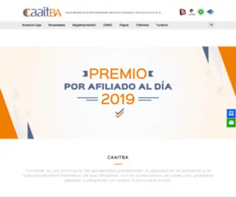 Caaitba.org.ar(Caja de Previsión Social para Agrimensores) Screenshot