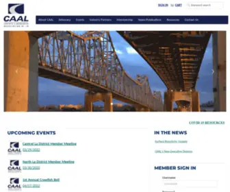 Caal.org(Concrete & Aggregates Association of Louisiana) Screenshot