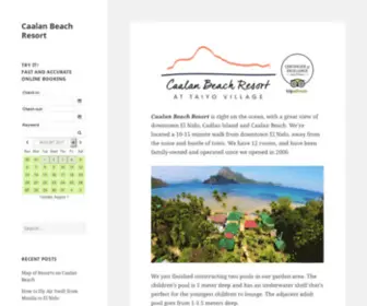 Caalanbeachresort.com(Caalan Beach Resort) Screenshot