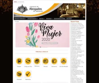Caa.org.pe(Colegio de Abogados de Arequipa) Screenshot